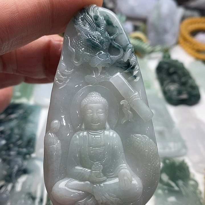 翡翠未镶嵌颈饰12345678