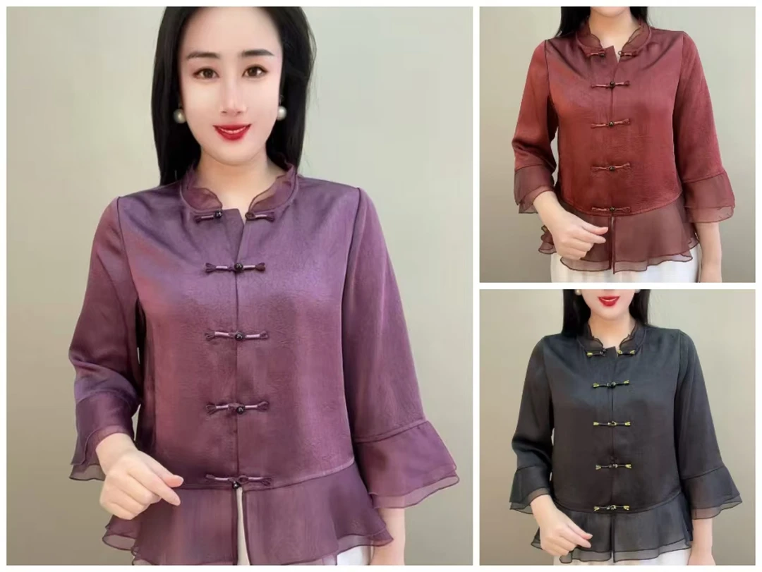 125款菲菲边盘扣国风衫