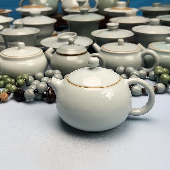 杯微暇月白釉西施壶原矿原釉原产地