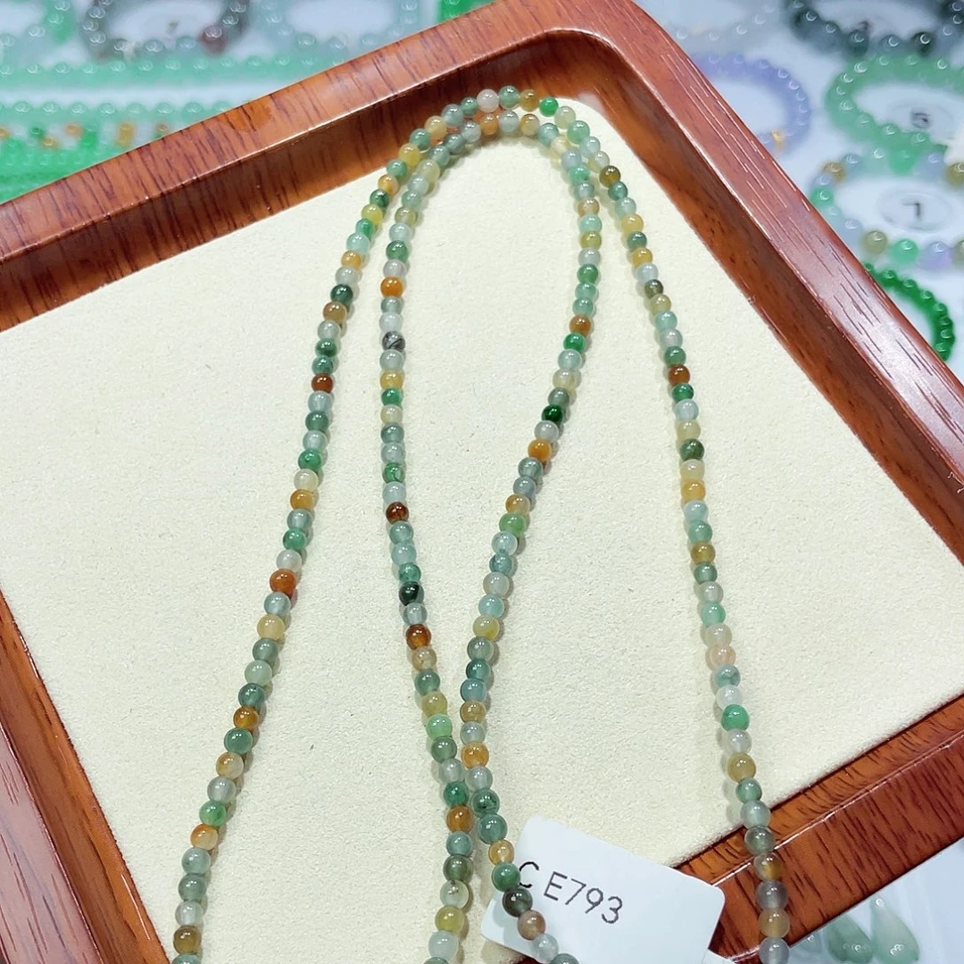 翡翠未镶嵌手链天然缅甸翡翠A货卡3.4