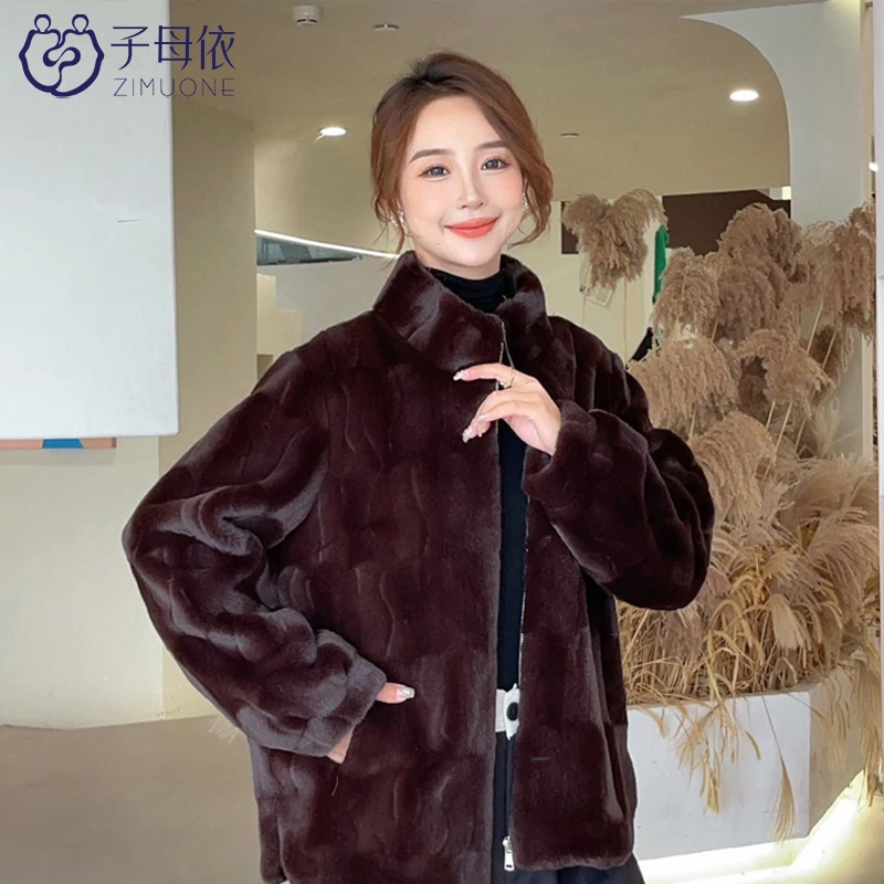 【张张专属】子母依新款时尚妈妈保暖毛绒外套232310ECLP001