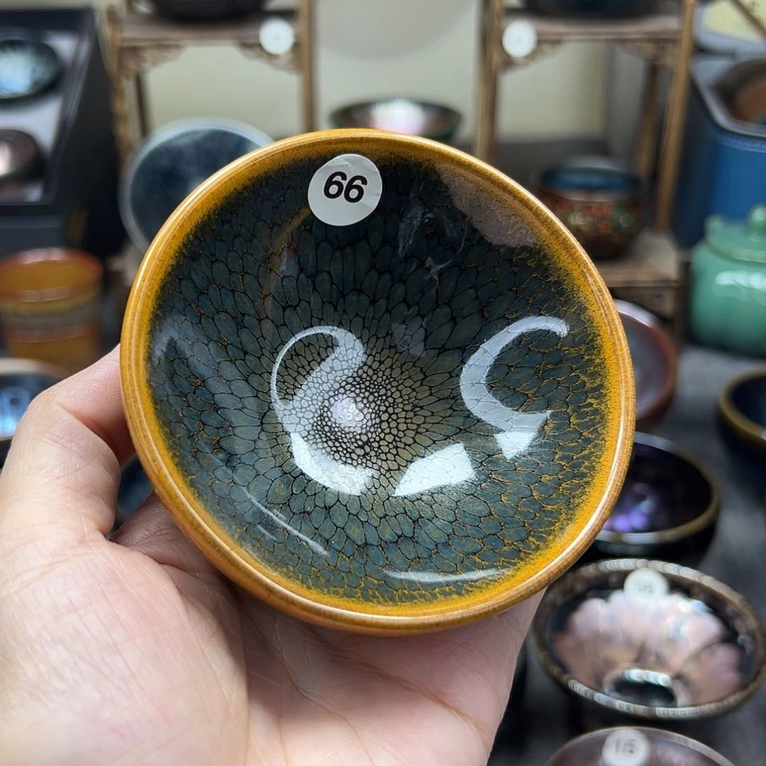 茶盏鹧鸪平口手工