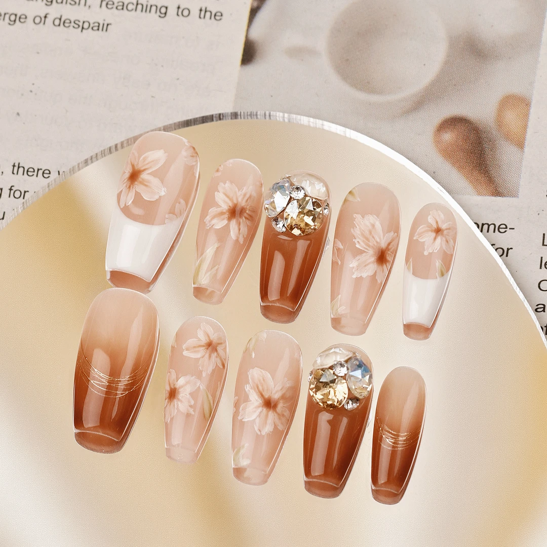 郭小双穿戴甲【暖香】全华版手工穿戴甲10片盒装-H30660