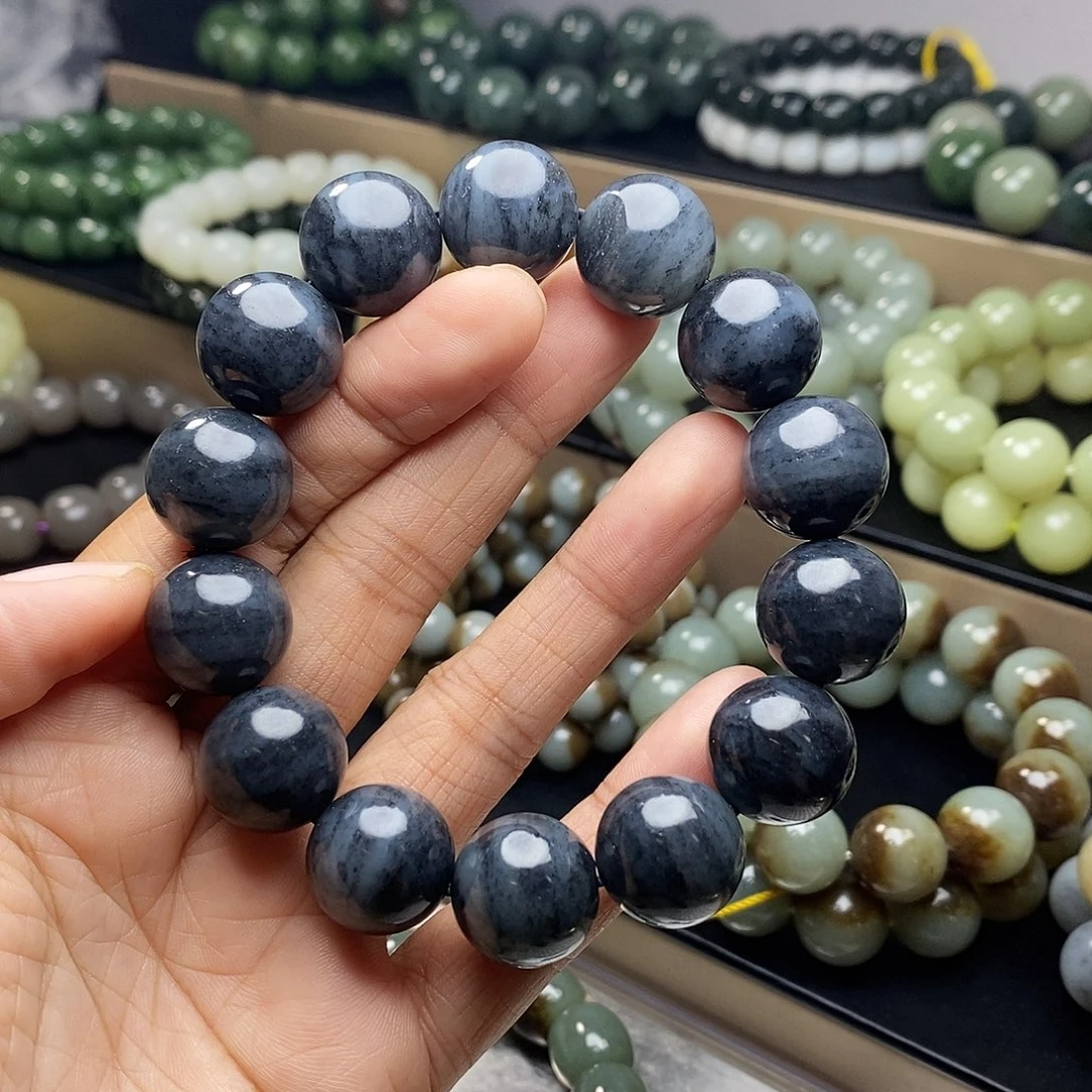 和田玉未镶嵌手链卡16