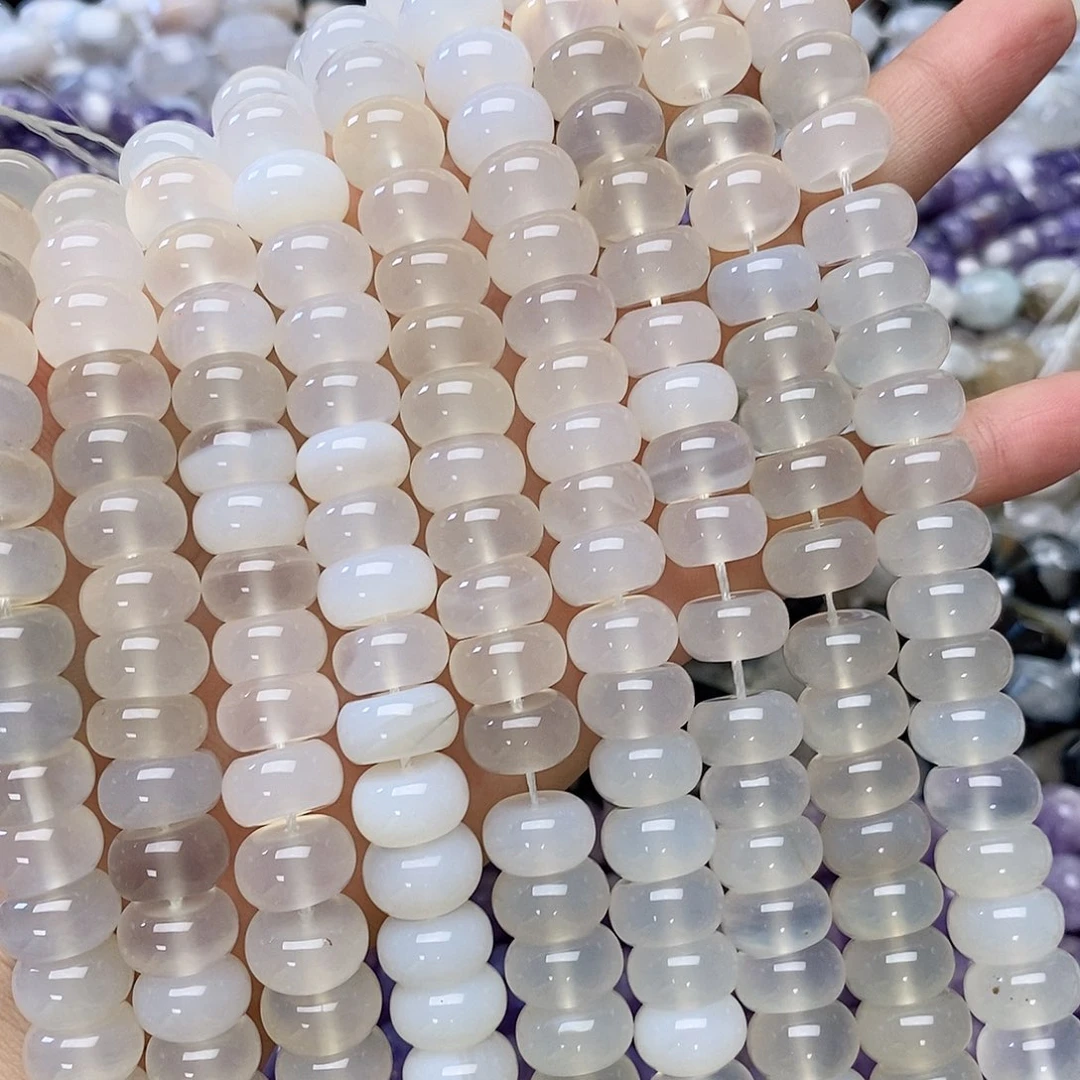 玛瑙/玉髓未镶嵌珠宝半成品卡十二玛瑙算盘一条