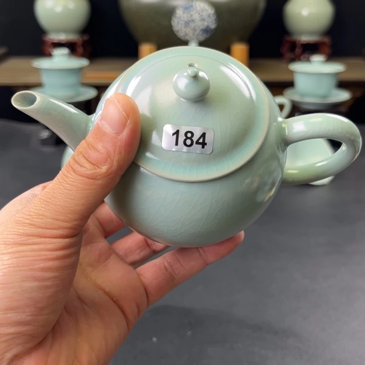 杯仿古釉汝官窑官帽壶184号