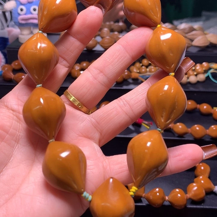 顶***备手串/手链橄榄核三花手串