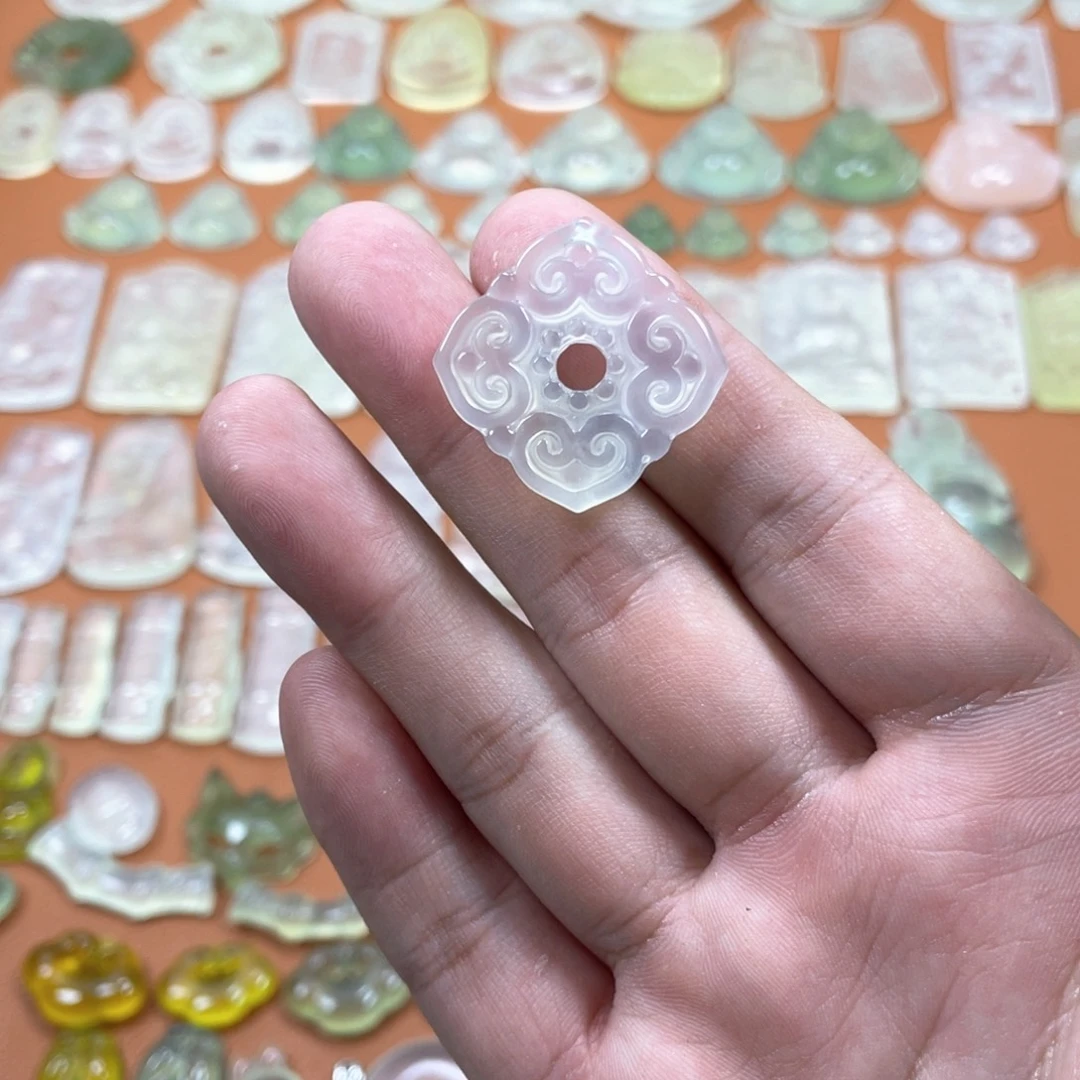 蛇纹石玉未镶嵌多样性随机发一