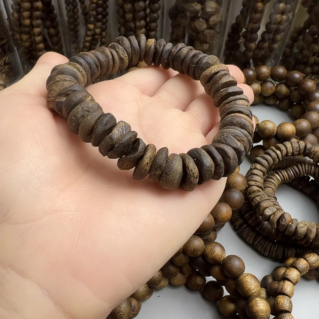 沉香沉香碎屑奇楠全沉水包壳单圈20克