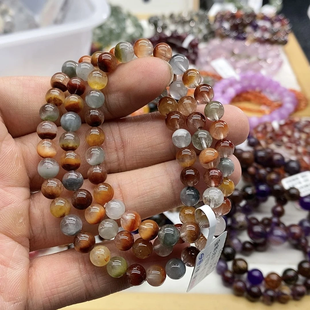 水晶手串未镶嵌天然