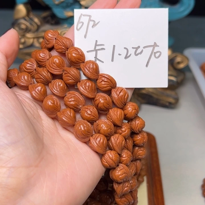 桃核吊坠秦岭野生龙纹桃核