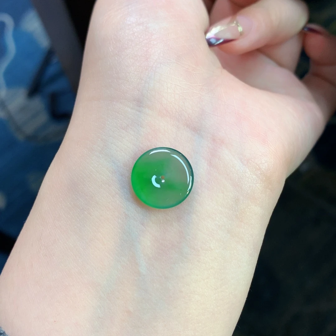 翡翠裸石14.36-2.58扣子