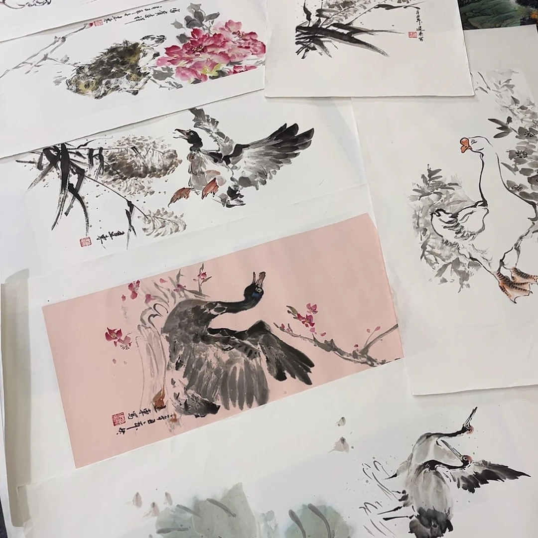 国画DT国画单幅任发35x70