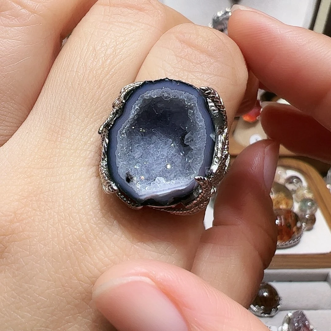 珠宝半成品银S925镶嵌水晶