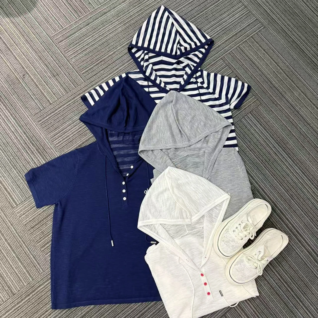 【夏日穿搭】2025夏季新款时尚天-丝+亚麻设计师上衣H3323