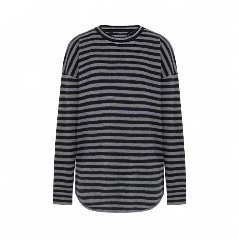 J008【羊毛】【羊绒】MEI家 毛衣厚款保暖套头女士时尚长袖衫圆领