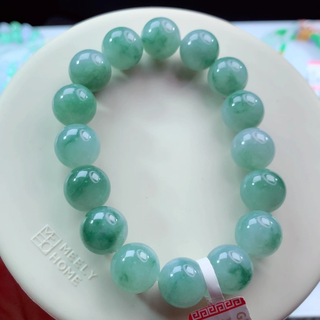 翡翠未镶嵌手链卡12.6