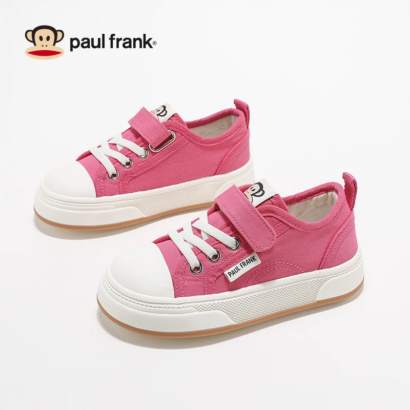 大嘴猴童鞋春季新款6-12岁百搭透气板鞋宝宝女童布鞋女童帆布鞋