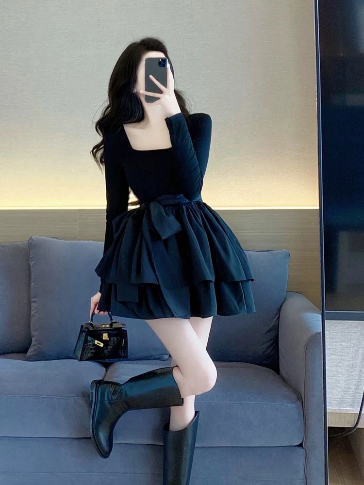 大美丽·「法式茶歇」大码显瘦设计感蓬蓬连衣裙