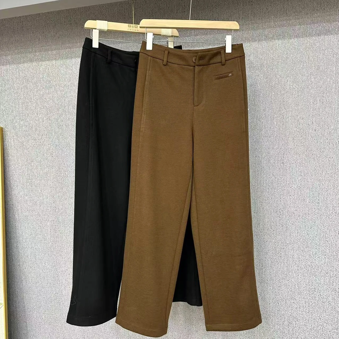 爆款！小口袋女士休闲直筒裤