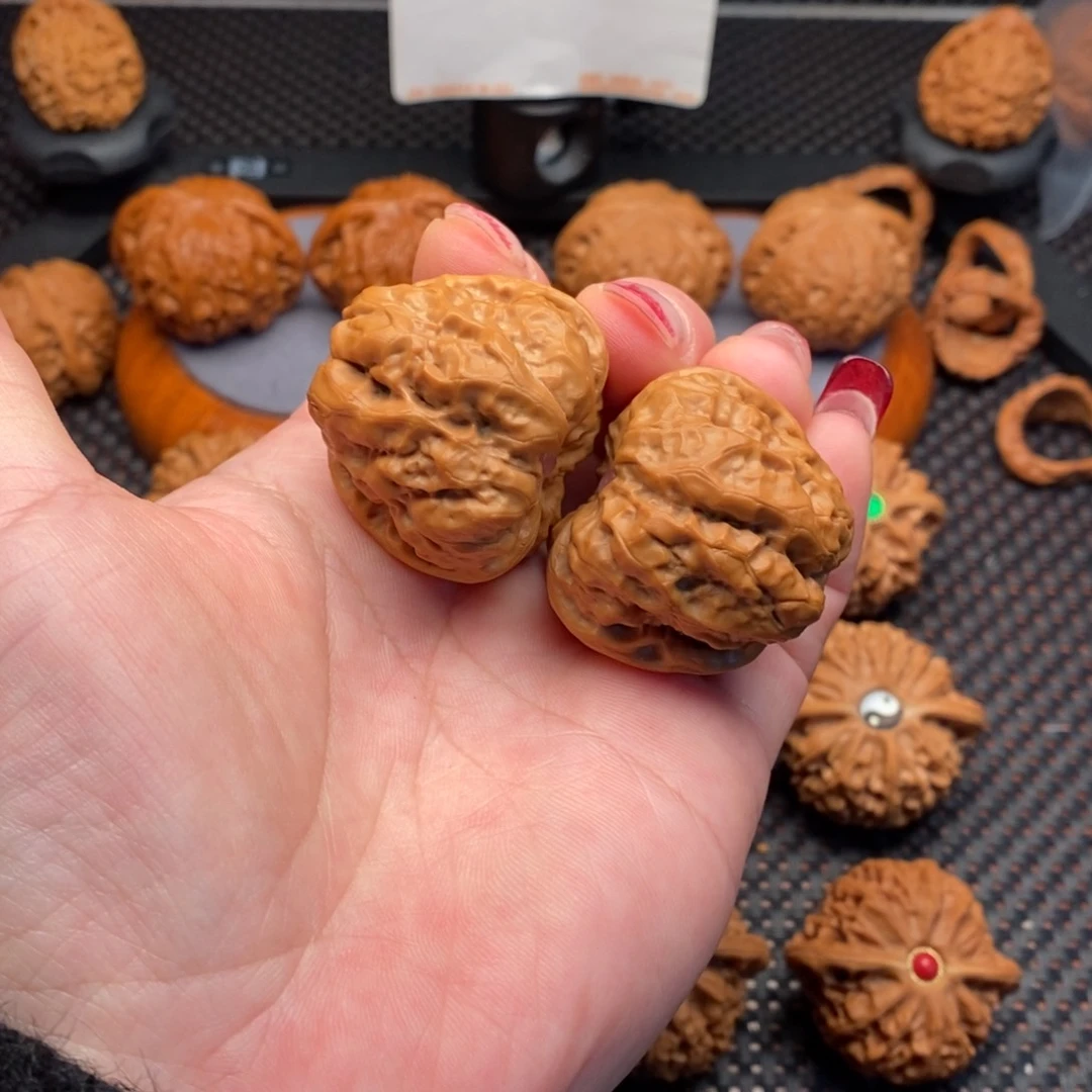 文玩核桃把件蛤蟆38边41肚