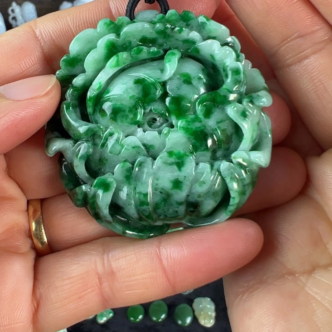 翡翠未镶嵌手镯天然翡翠挂件