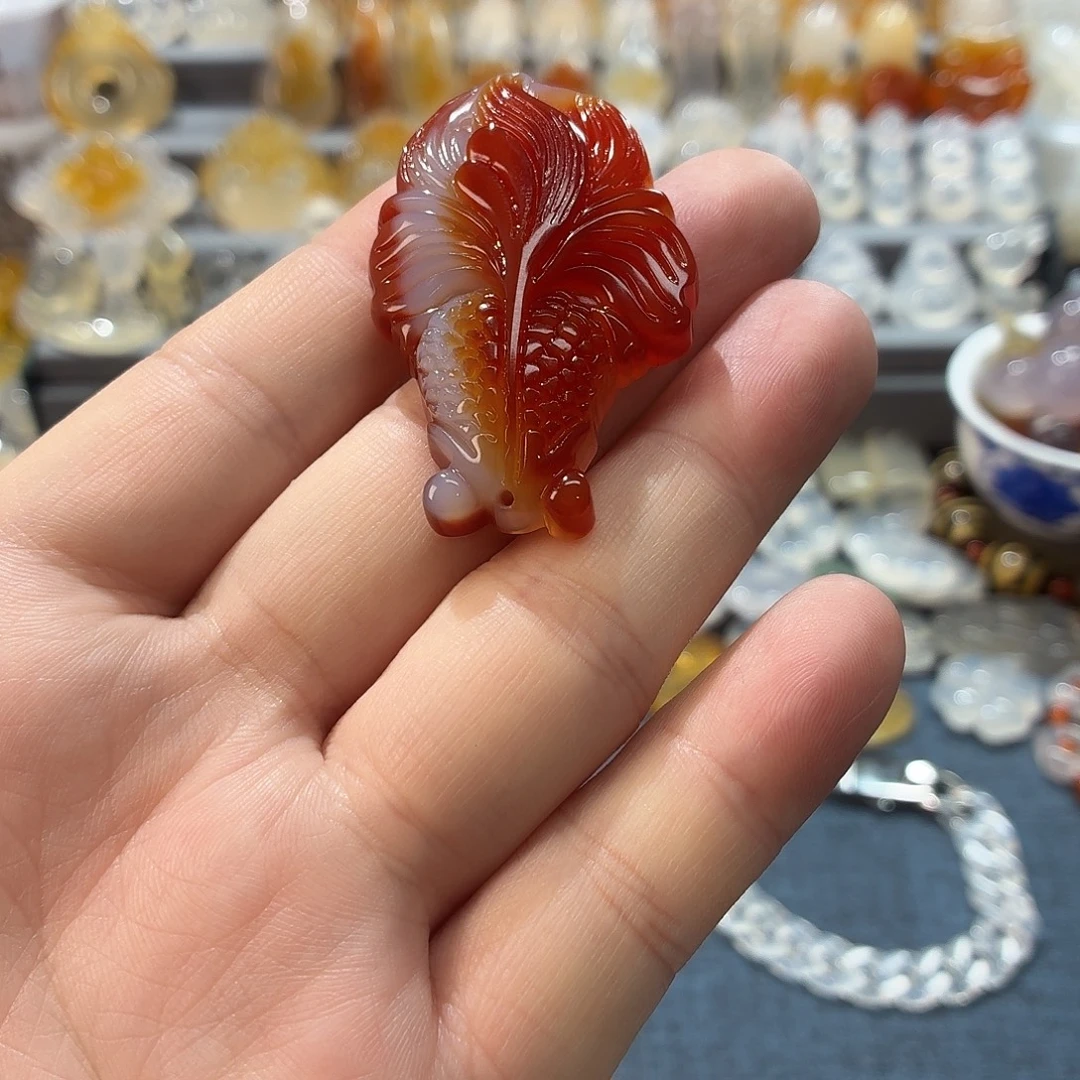 玛瑙/玉髓未镶嵌吊坠(不含链)