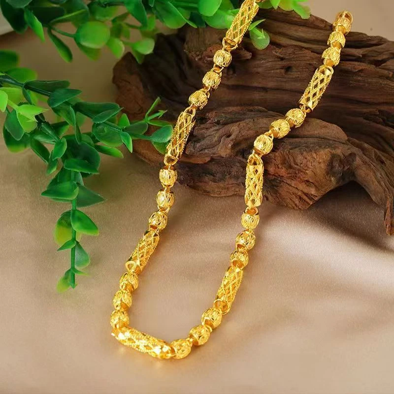 合金项链 合金项链  2025时尚潮流经典传统雕花镂空项链