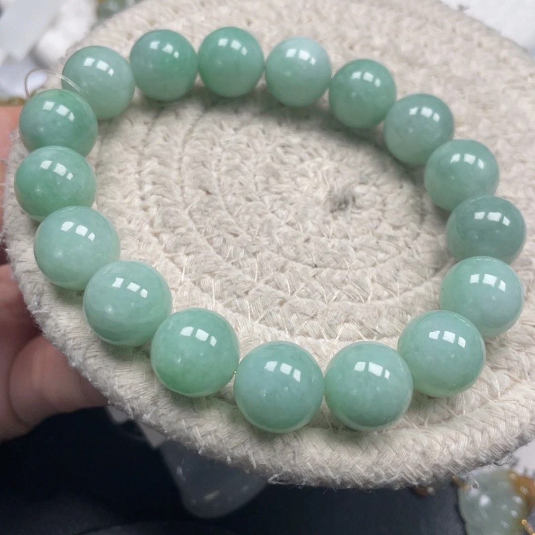 翡翠未镶嵌手链天然A货缅甸翡翠12.8