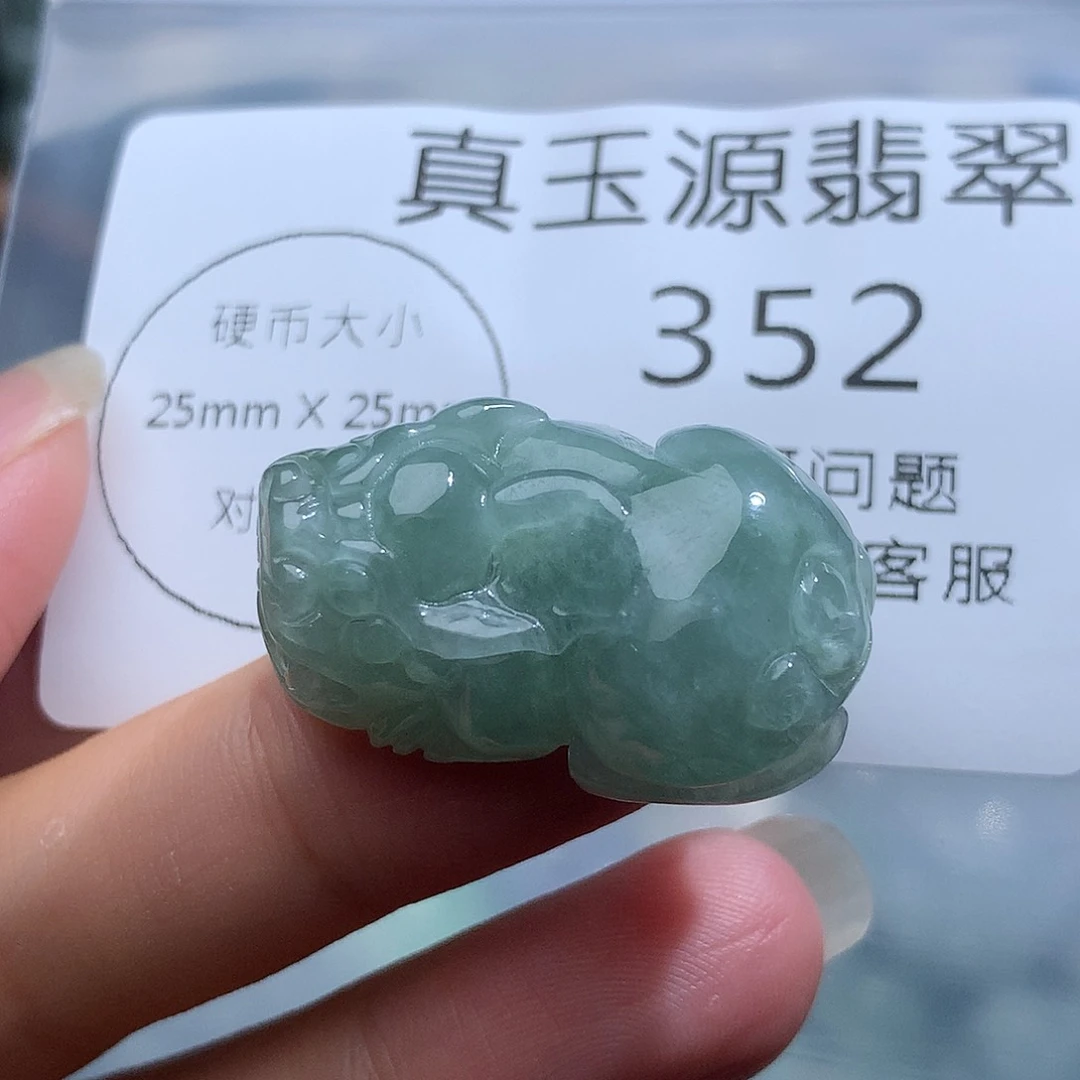 翡翠未镶嵌颈饰352。