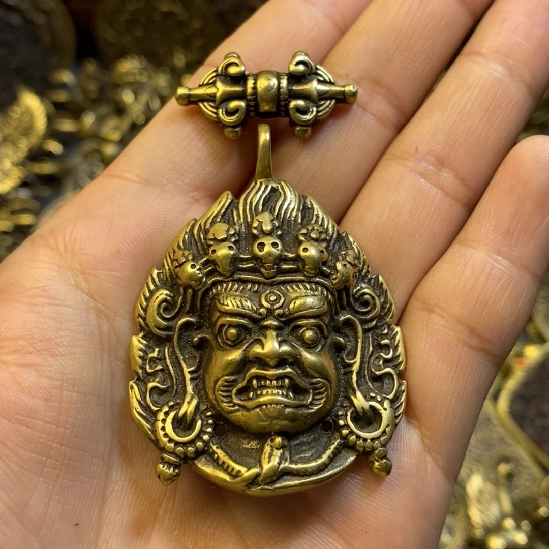 藏式大黑天牌子挂件