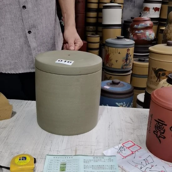 紫砂茶叶罐处理七饼直筒素面016