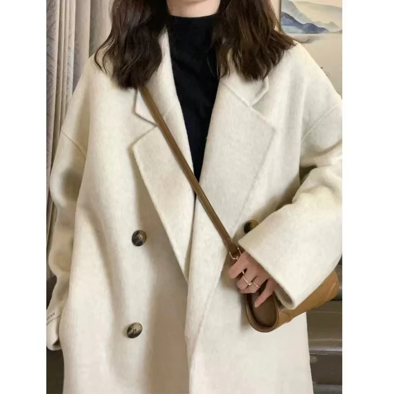 2316大衣女中长款秋冬季韩系外套