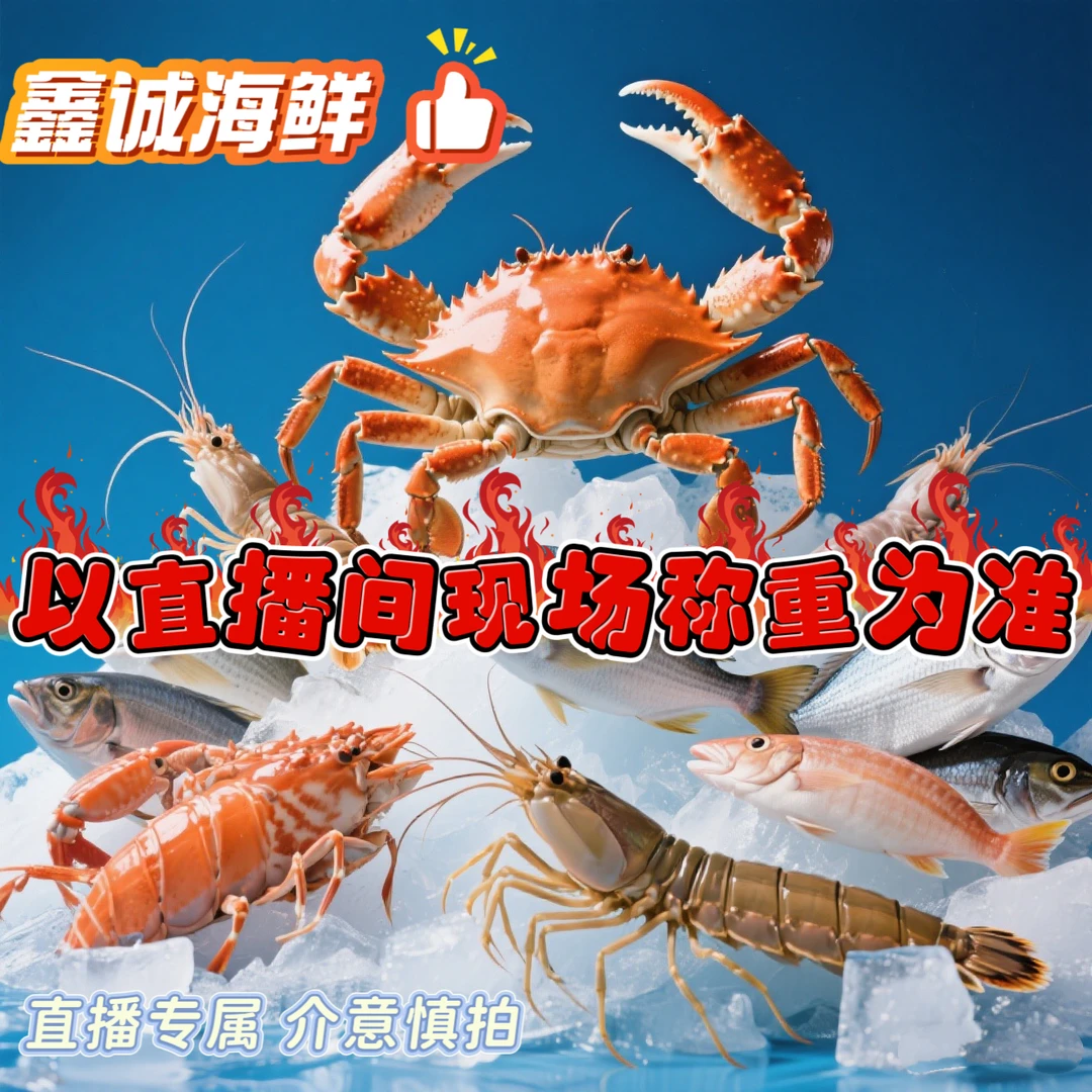 当日海捕海鲜【直播间秤重为准】所有海鲜【保鲜不保活】