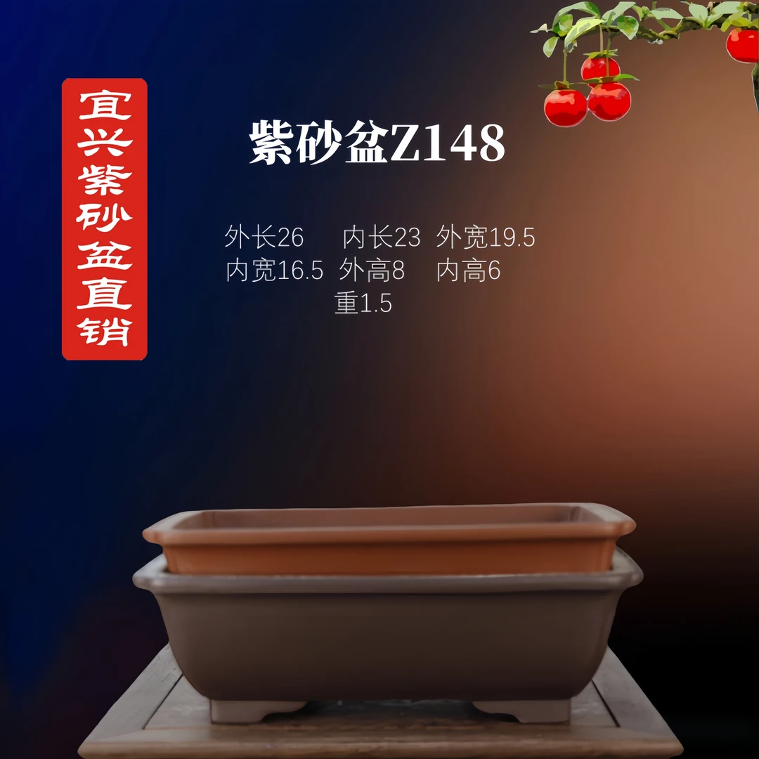 宜兴紫砂盆金弹子绿植盆景