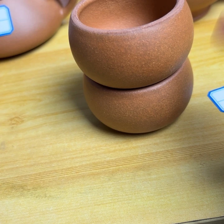 紫砂茶壶降坡泥一对80cc