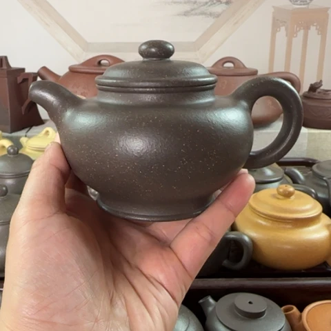 茶壶紫砂梨皮天青250cc