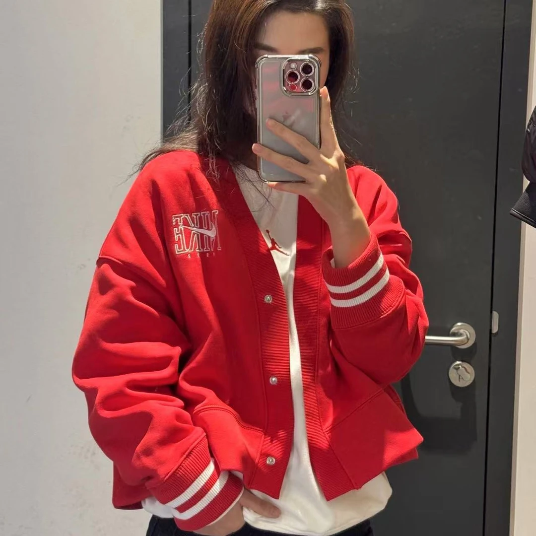 NIKE/耐克女子CNY红色经典时尚潮流红色运动夹克开衫 HJ0947657