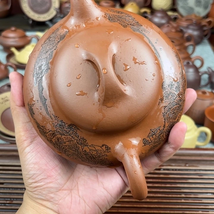 茶壶紫砂紫砂壶大线圆容量500