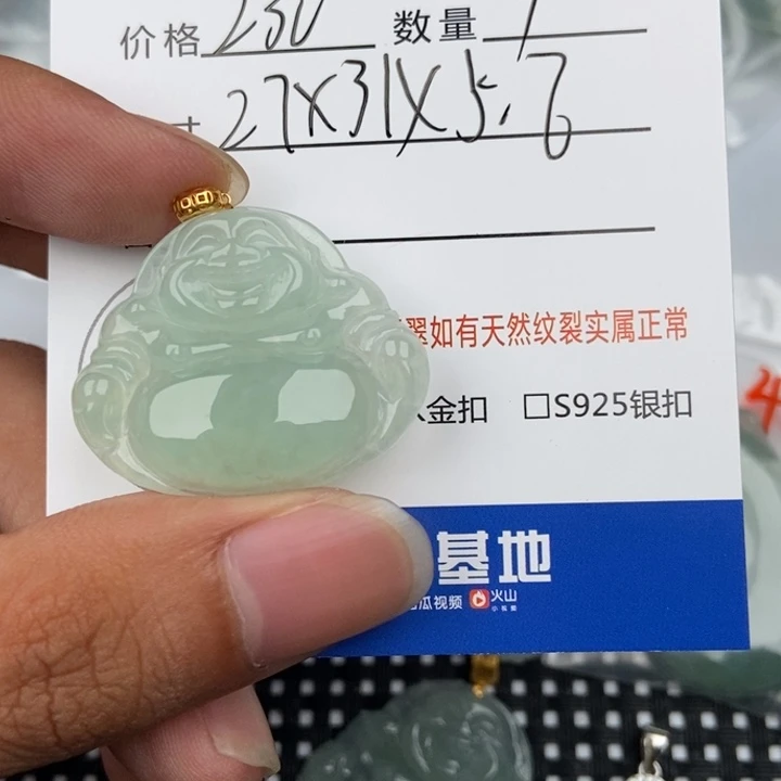 翡翠未镶嵌颈饰?**宝吊坠
