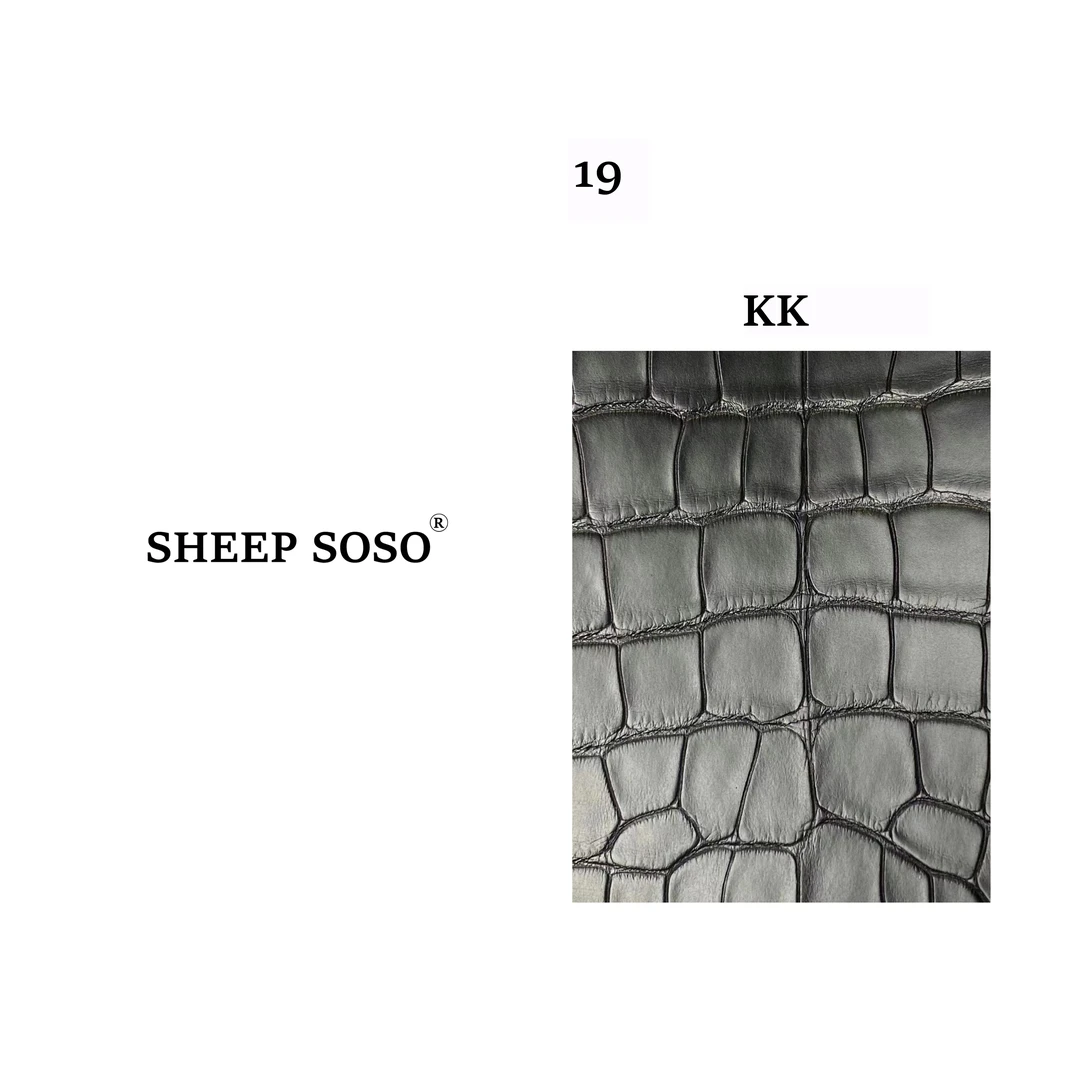 Sheep so so【鳄鱼纹KK】进口鳄纹皮手工重工KK高版本包包A006