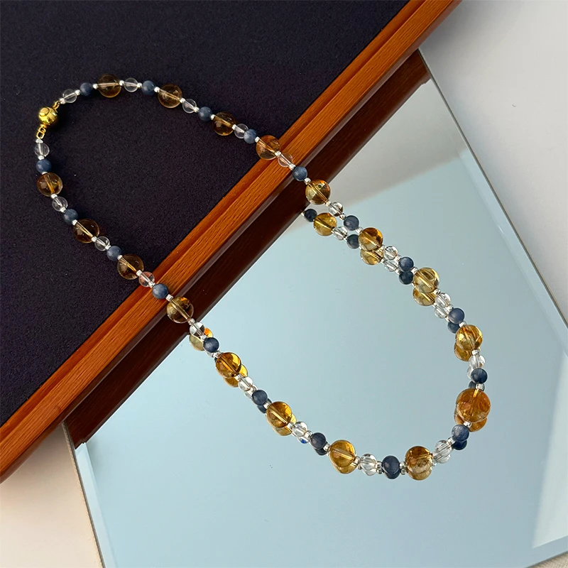 5184-6水晶彰显独特魅力项链（天然珠宝多样性发其一）