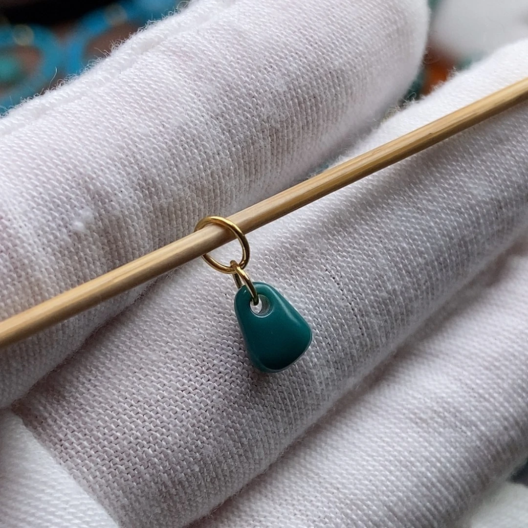 小***我绿松石18K金镶嵌绿松石配饰