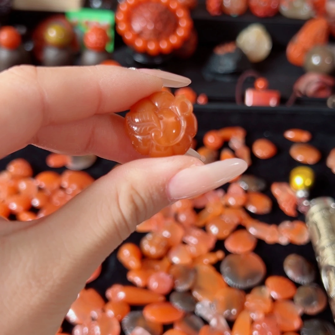 用***1南红玛瑙未镶嵌南瓜