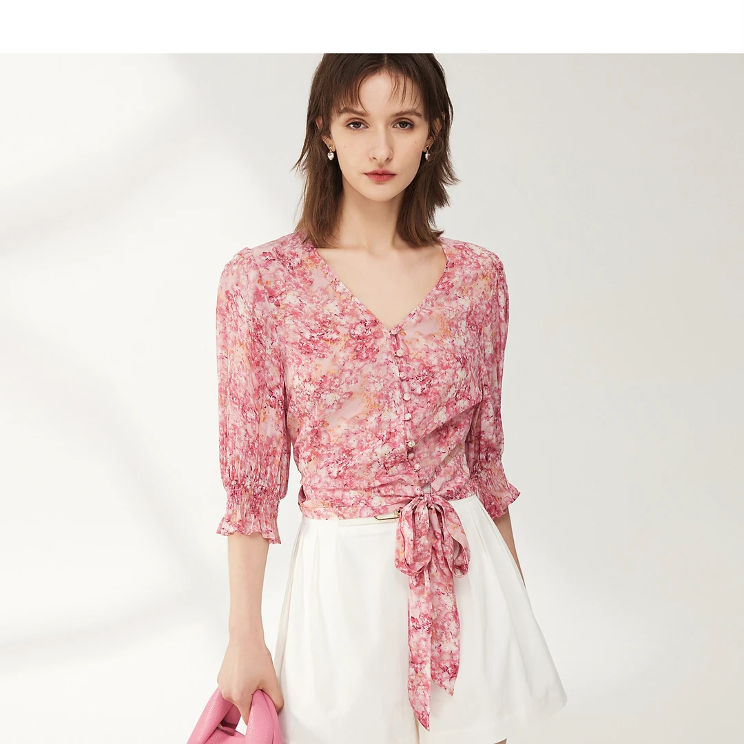 【粉丝专属】DC-NICE 雪纺衫5111