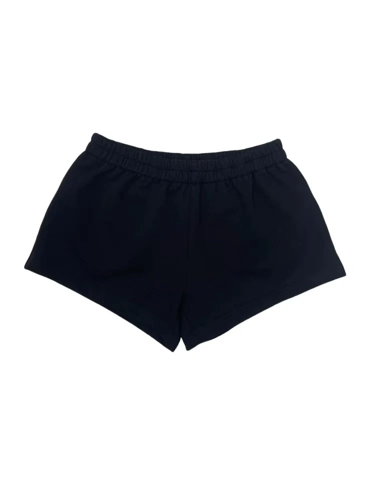 puzzle piece设计师品牌2025春夏新款百搭樱桃刺绣口袋短卫裤