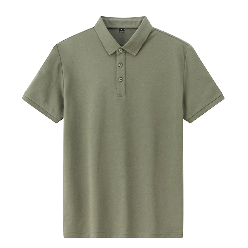 GUOGIEE/古玑男士短袖t恤Polo衫春夏季带领翻领男款冰丝爸爸装