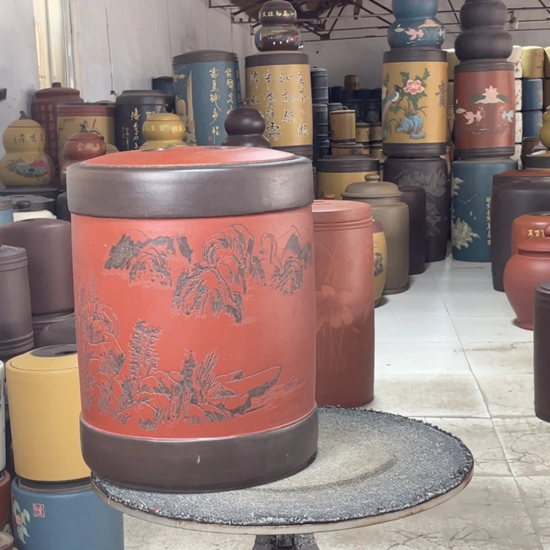 紫砂茶叶罐紫砂罐