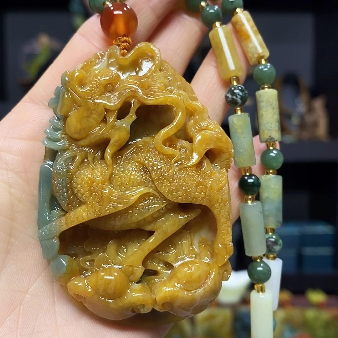 未镶嵌岫玉挂件吊坠