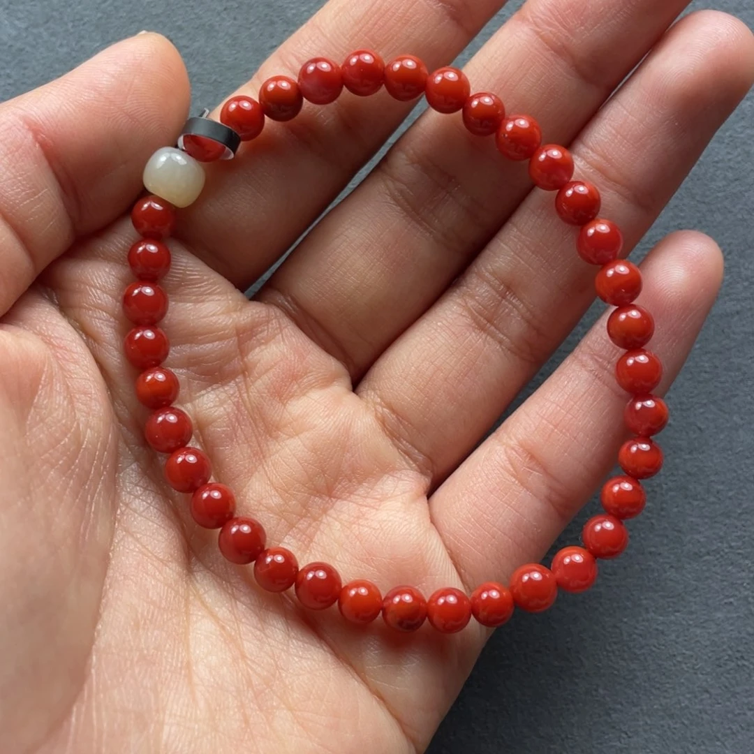 南红玛瑙配饰未镶嵌5.4mm